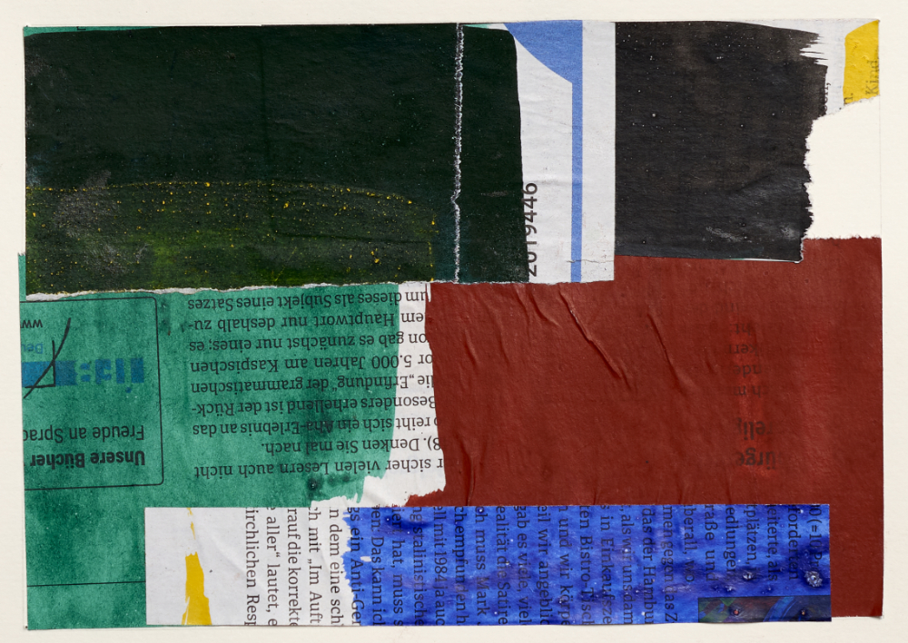 Abstrakte Collage aus Buntppapier